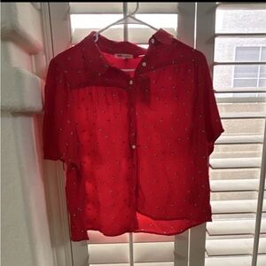 Levi's Red Floral Print Shirt